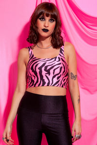 Punk Annie Top - Pink Zebra
