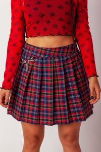Rock Plaid Skirt